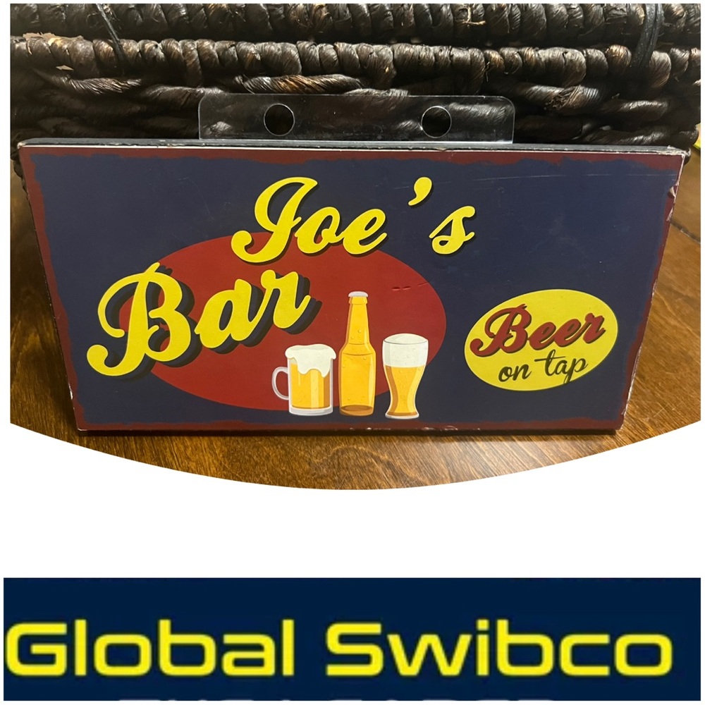 Swibco Joe’s Bar Sign